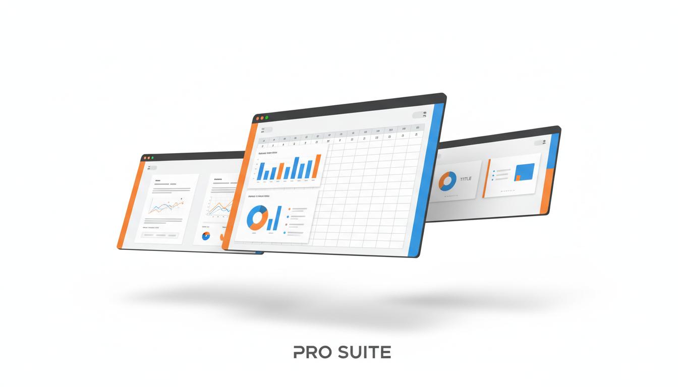 WPS Office 办公软件界面展示，包含文档编辑、表格计算和演示制作三大核心功能